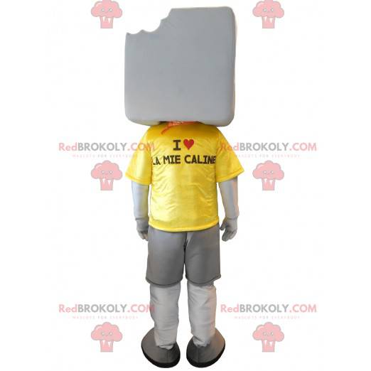 Mascotte de gros chamallow blanc géant - Redbrokoly.com