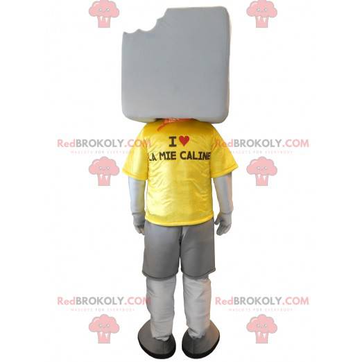 Stor gigantisk hvit marshmallow maskot - Redbrokoly.com
