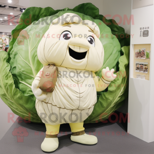 Beige Cabbage mascotte...