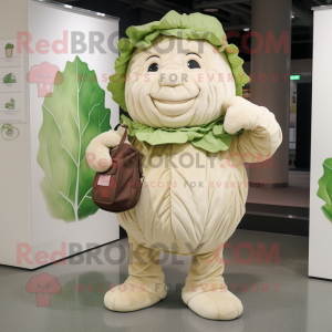 Beige Cabbage mascotte...