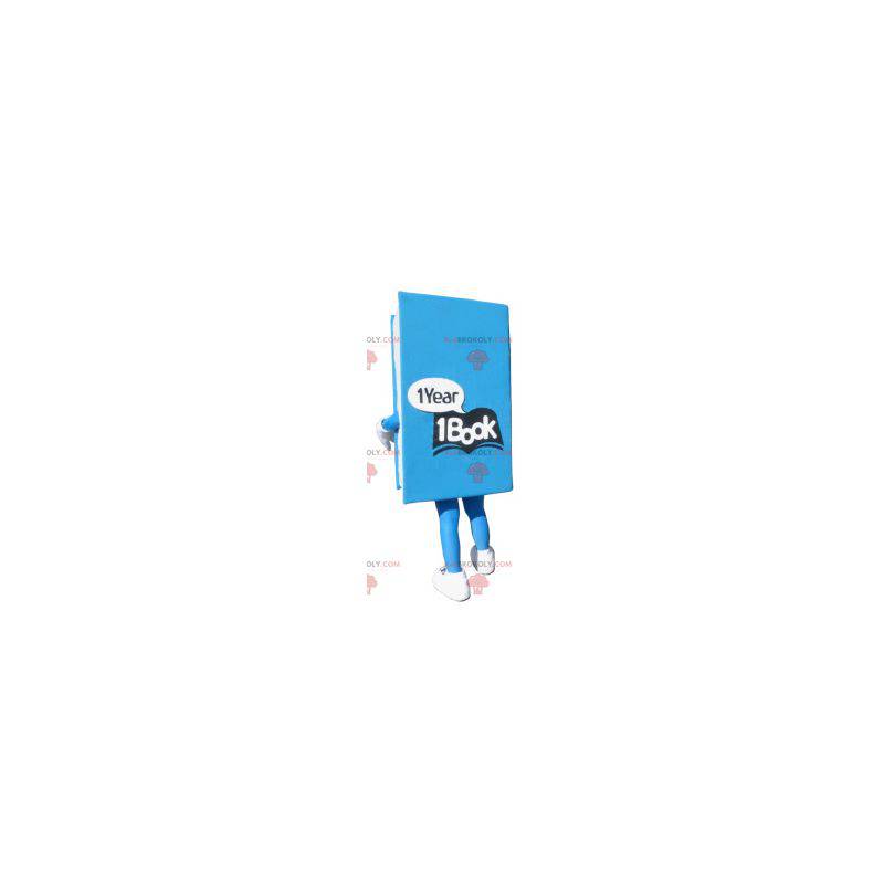 Giant blue book mascot - Redbrokoly.com