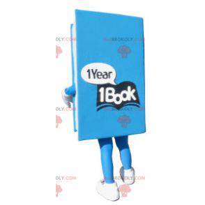Giant blue book mascot - Redbrokoly.com