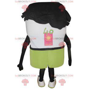 Smilende hvid snemand maskot - Redbrokoly.com
