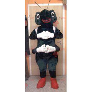 Black and white ant mascot - Redbrokoly.com