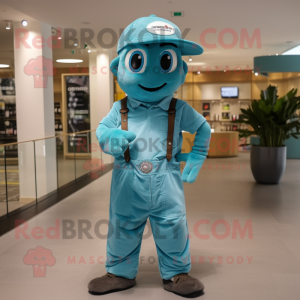 Turquoise Gyro mascotte...