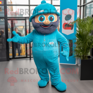 Turquoise Gyro mascotte...