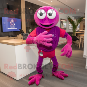 Magenta Crab mascotte...