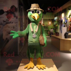 Green Crow mascotte kostuum...