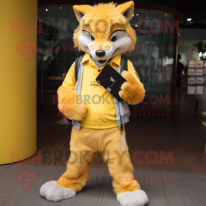 Yellow Wolf mascotte...