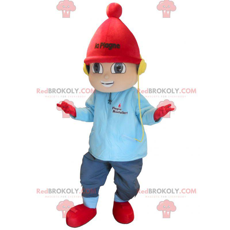 Menino mascote nas férias de inverno - Redbrokoly.com Menino mascote nas férias de inverno - Redbrokoly.com
