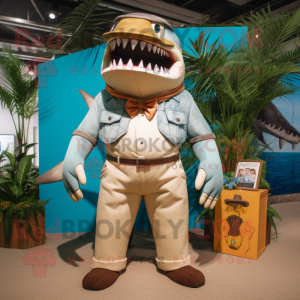 Tan Megalodon mascotte...