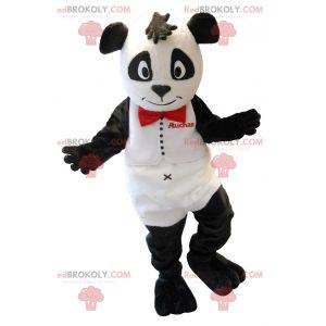 Mascotte de joli panda noir et blanc - Redbrokoly.com