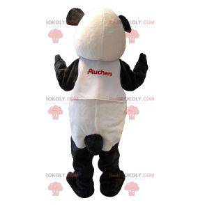 Mascotte de joli panda noir et blanc - Redbrokoly.com