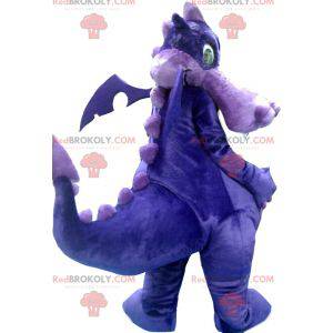 Mascotte de dragon violet et mauve - Redbrokoly.com