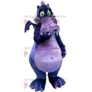 Mascotte de dragon violet et mauve - Redbrokoly.com