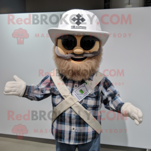 Hvit Celtic Cross maskot...