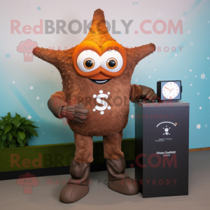 Brown Starfish mascotte...