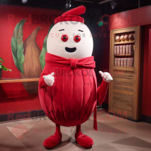 Red Turnip mascotte kostuum...