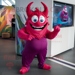 Magenta Devil mascotte...