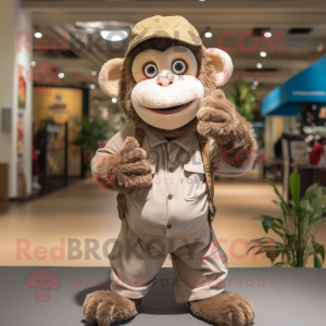 Beige Monkey mascotte...