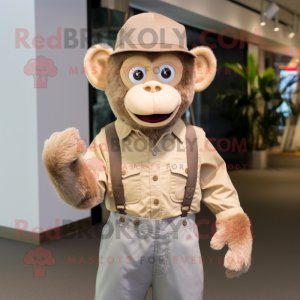 Beige Monkey mascotte...