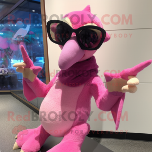 Pink Pterodactyl maskot...