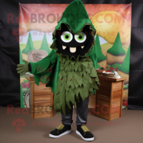 Forest Green Nachos mascot costume character dressed with a Hoodie and Anklets