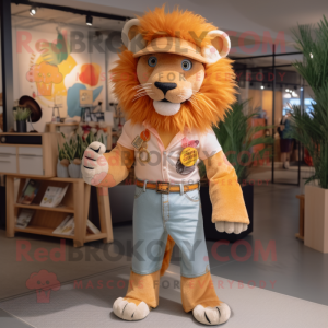 Peach Tamer Lion mascotte...