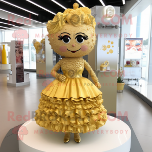 Gold Wedding Cake maskot...