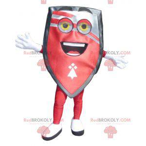 Giant black and gray red shield mascot - Redbrokoly.com