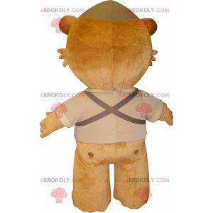 Brown giant teddy bear mascot - Redbrokoly.com