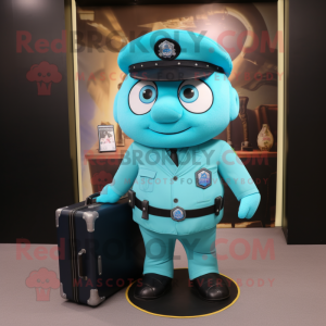 Turquoise politieagent...