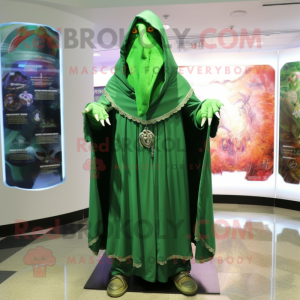 Green Wizard maskot kostyme...