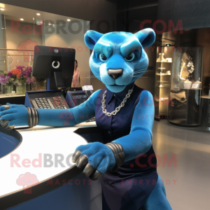 Blue Panther mascotte...