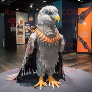 Gray Eagle maskot kostym...