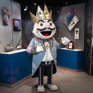 Silver King maskot kostume...