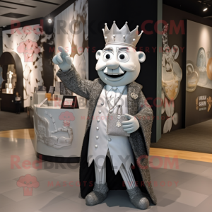 Silver King maskot kostume...