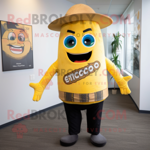 Gul Tacos maskot kostume...