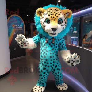 Turkos Cheetah maskot...