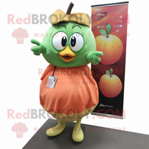 Peach Kiwi maskot kostume...