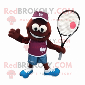 Maroon tennisketcher maskot...