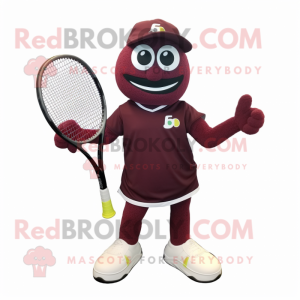 Maroon tennisketcher maskot...