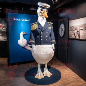 Postava maskota Navy Swan v...