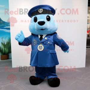 Sky Blue Navy Seal maskot...