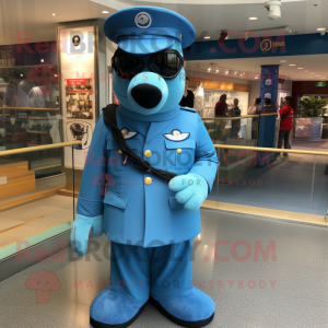 Sky Blue Navy Seal mascotte...