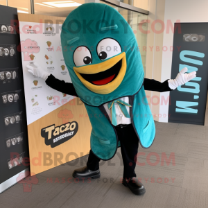 Teal Tacos maskot drakt...