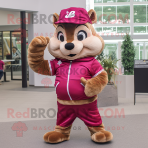 Magenta Chipmunk mascotte...