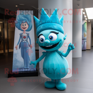 Turquoise Queen mascotte...