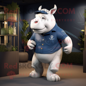 Navy Rhinoceros maskot...