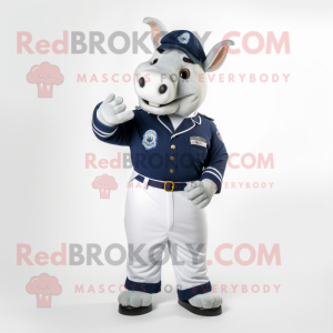 Navy Rhinoceros mascotte...